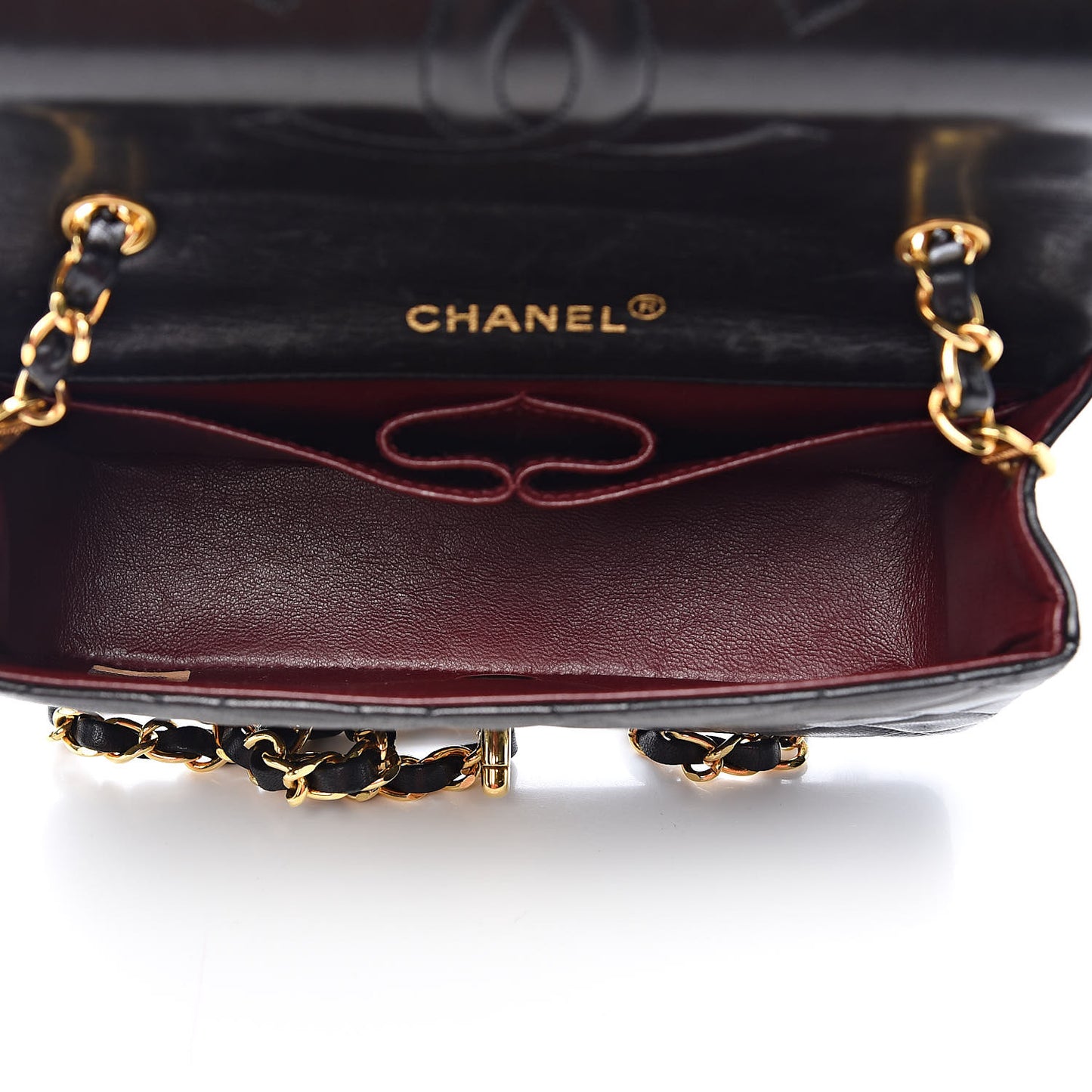 Lambskin Quilted Small Single Flap Bag Black