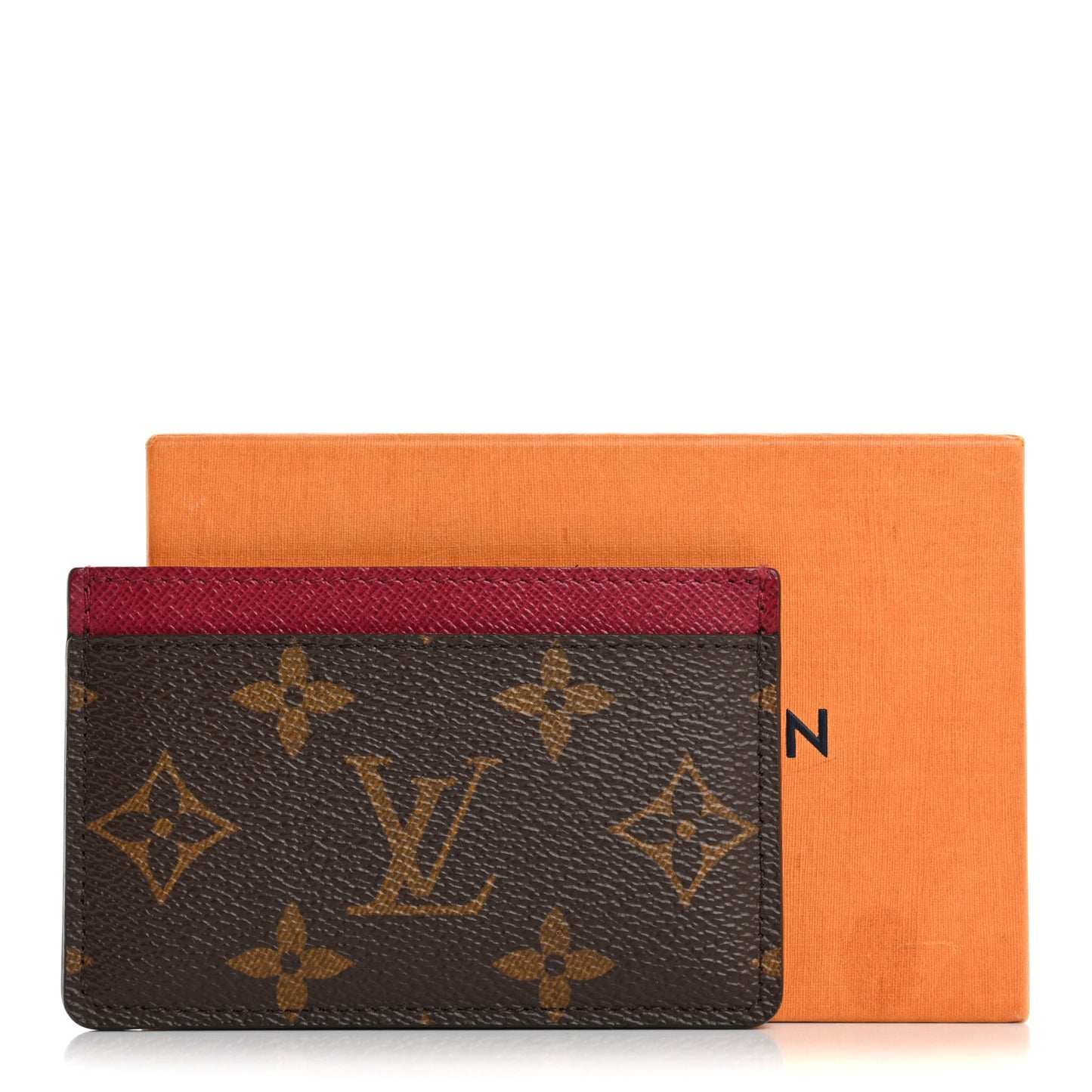 Monogram Card Holder Fuchsia
