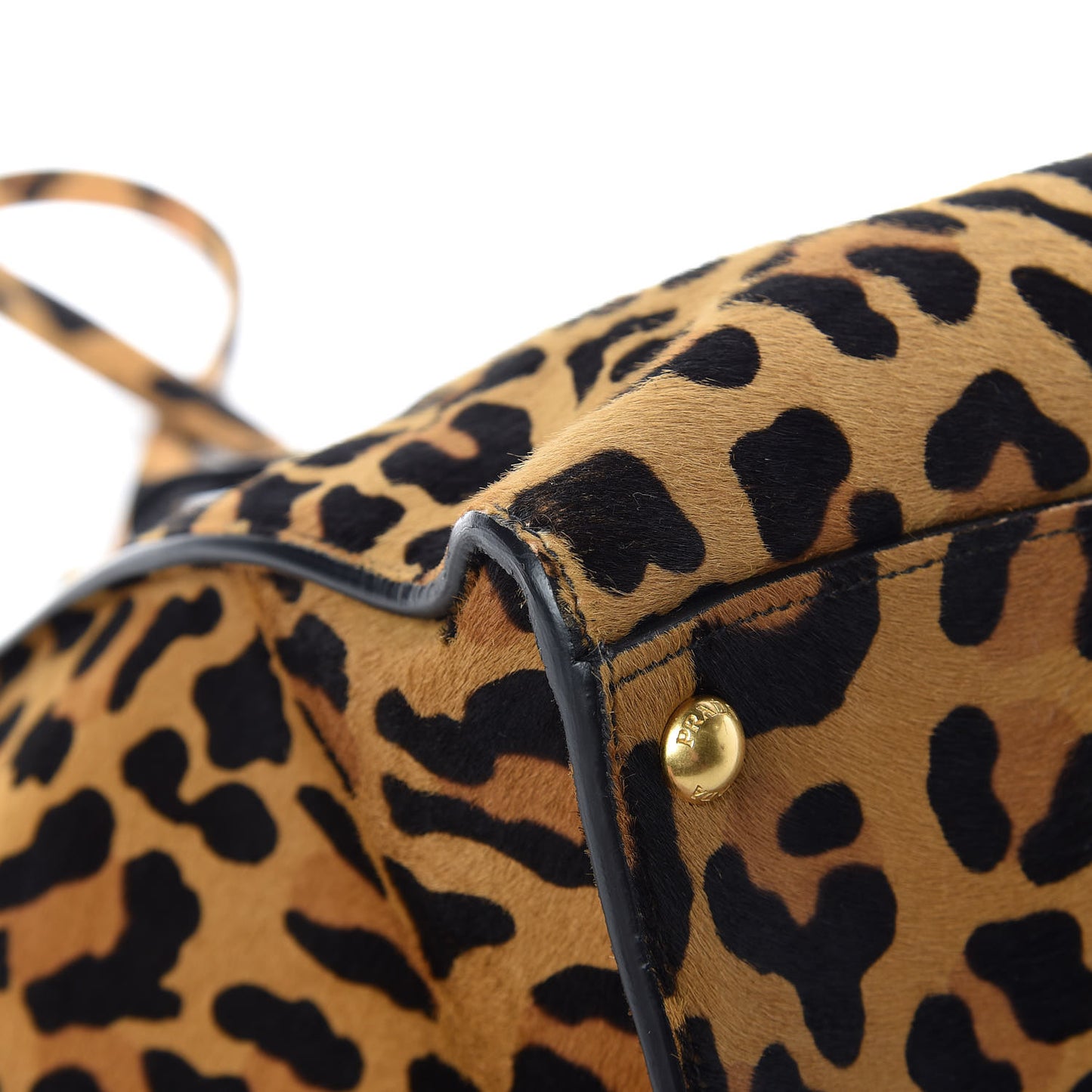 Cavallino Leopard Print Twin Pocket Tote