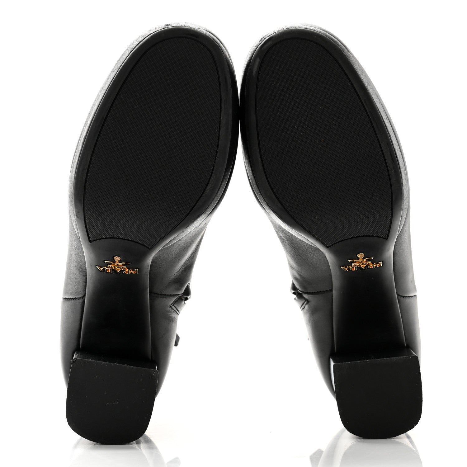 Prada Vitello 75mm Boots 37.5 Black 5 of 8