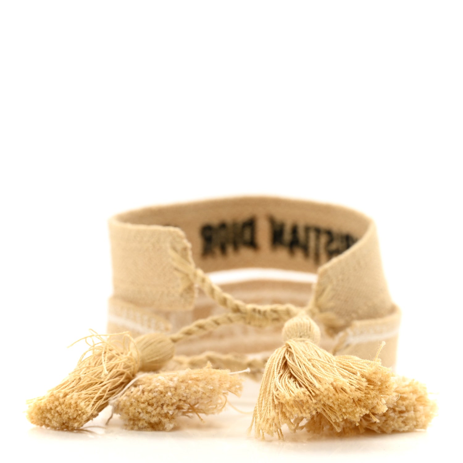 Christian Dior Woven Cotton J'Adior Friendship Bracelet Set Beige Black 3 of 4