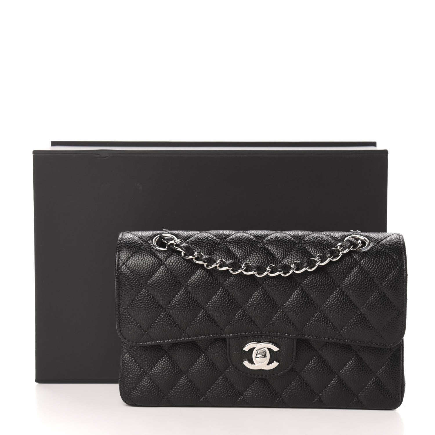 Chanel Caviar Quilted Small Double Flap Black 11 of 11