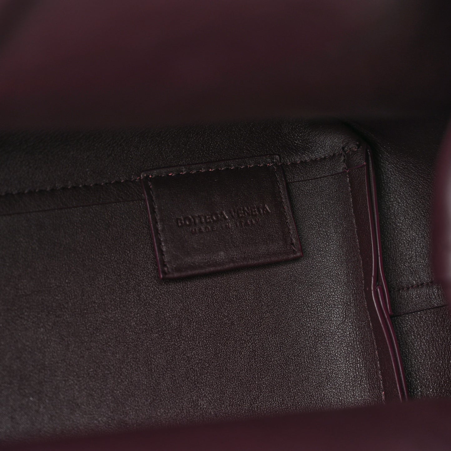 Calfskin Medium The Point Triangle Bag Grape