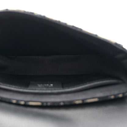 Christian Dior Grained Calfskin Oblique Saddle Messenger Black 5 of 12