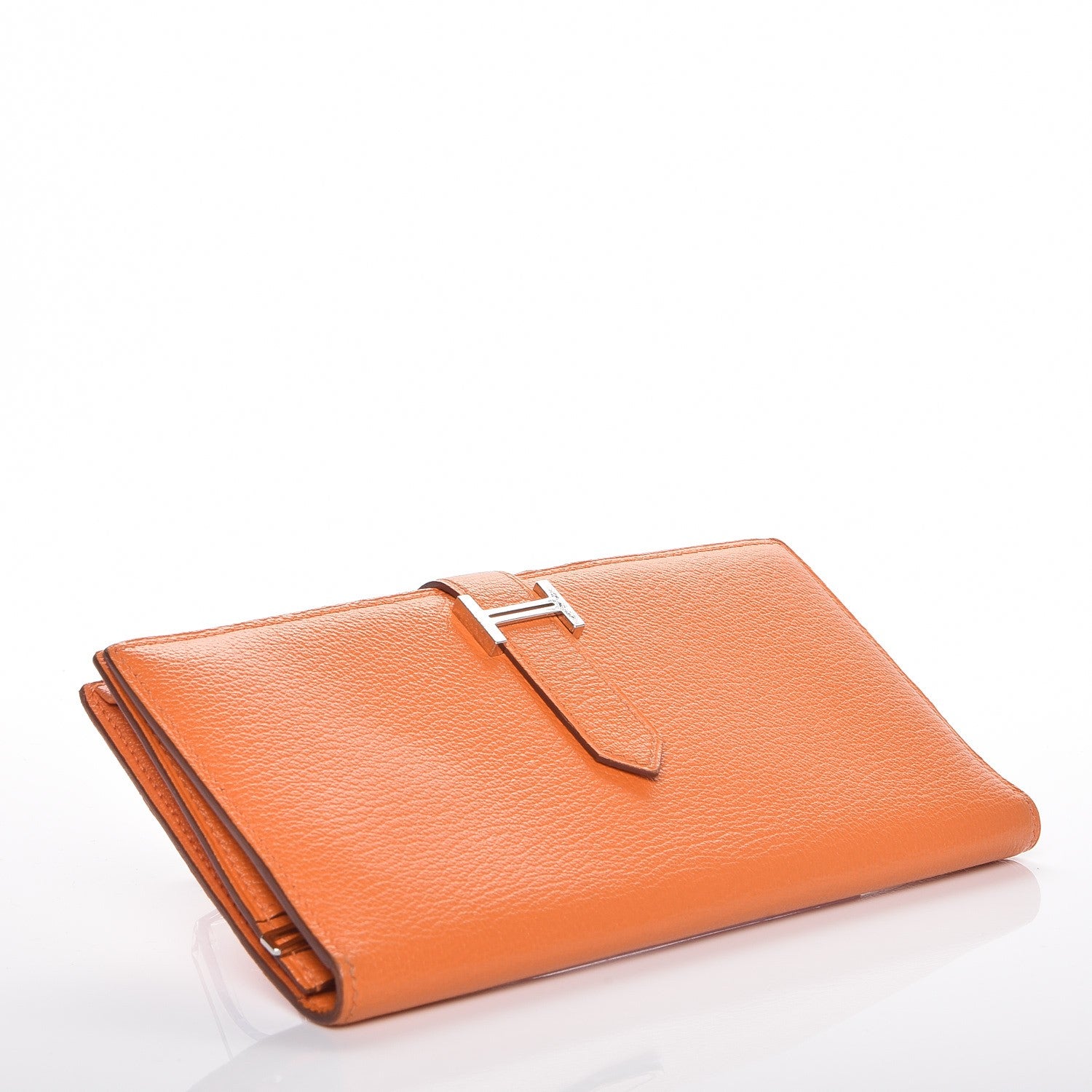 Hermes Chevre Mysore Bearn Wallet Orange 4 of 7