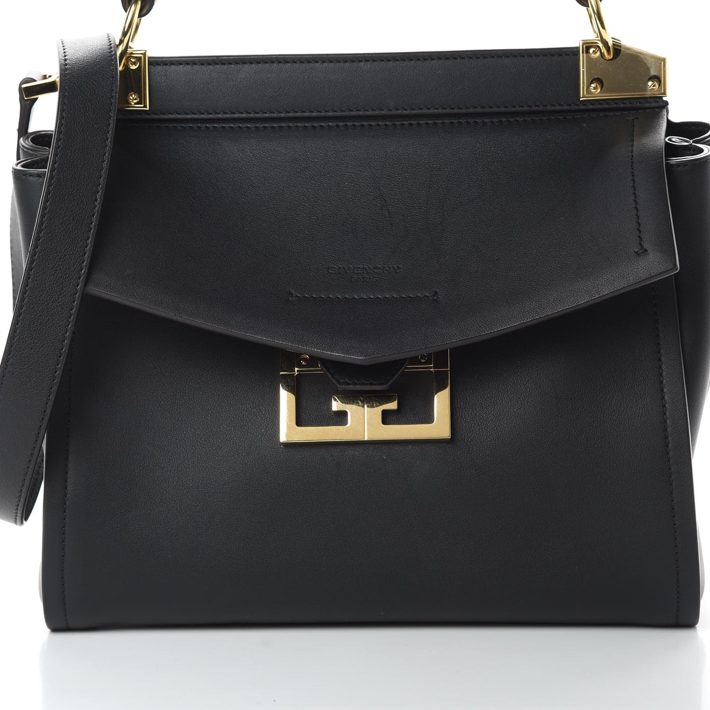 Calfskin Small Mystic Shoulder Bag Black