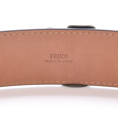 Fendi Calfskin Flowerland Belt 85 34 Green 4 of 5