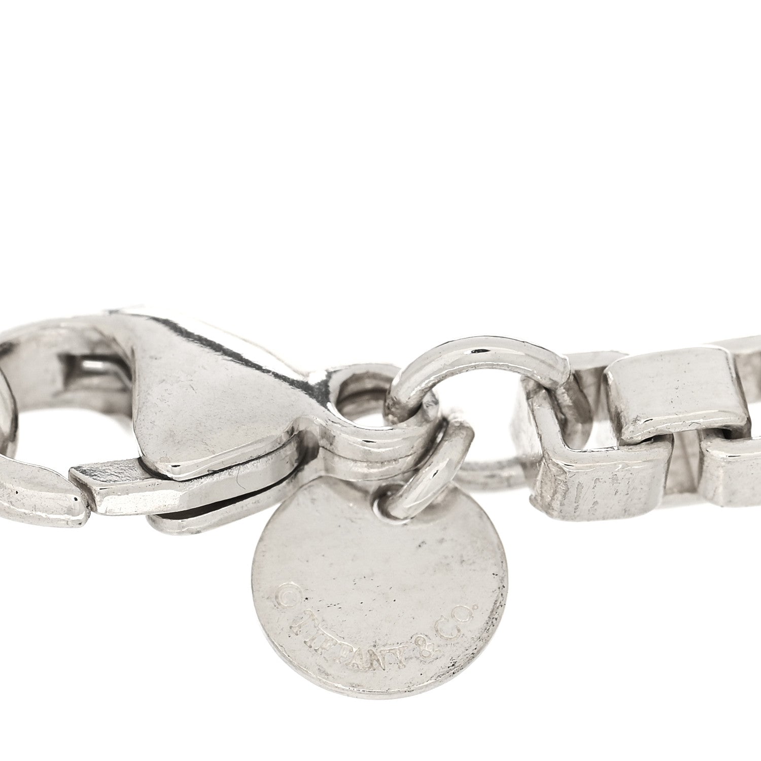 Tiffany Sterling Silver 4mm Venetian Link Bracelet 3 of 4