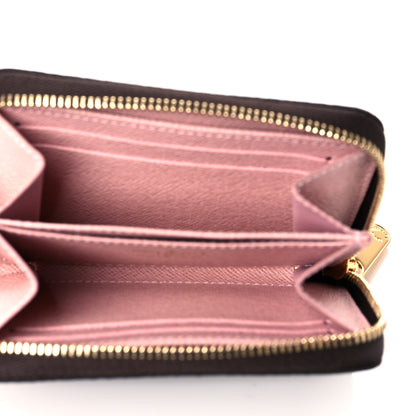 Louis Vuitton Damier Ebene Zippy Coin Purse Rose Ballerine 5 of 9