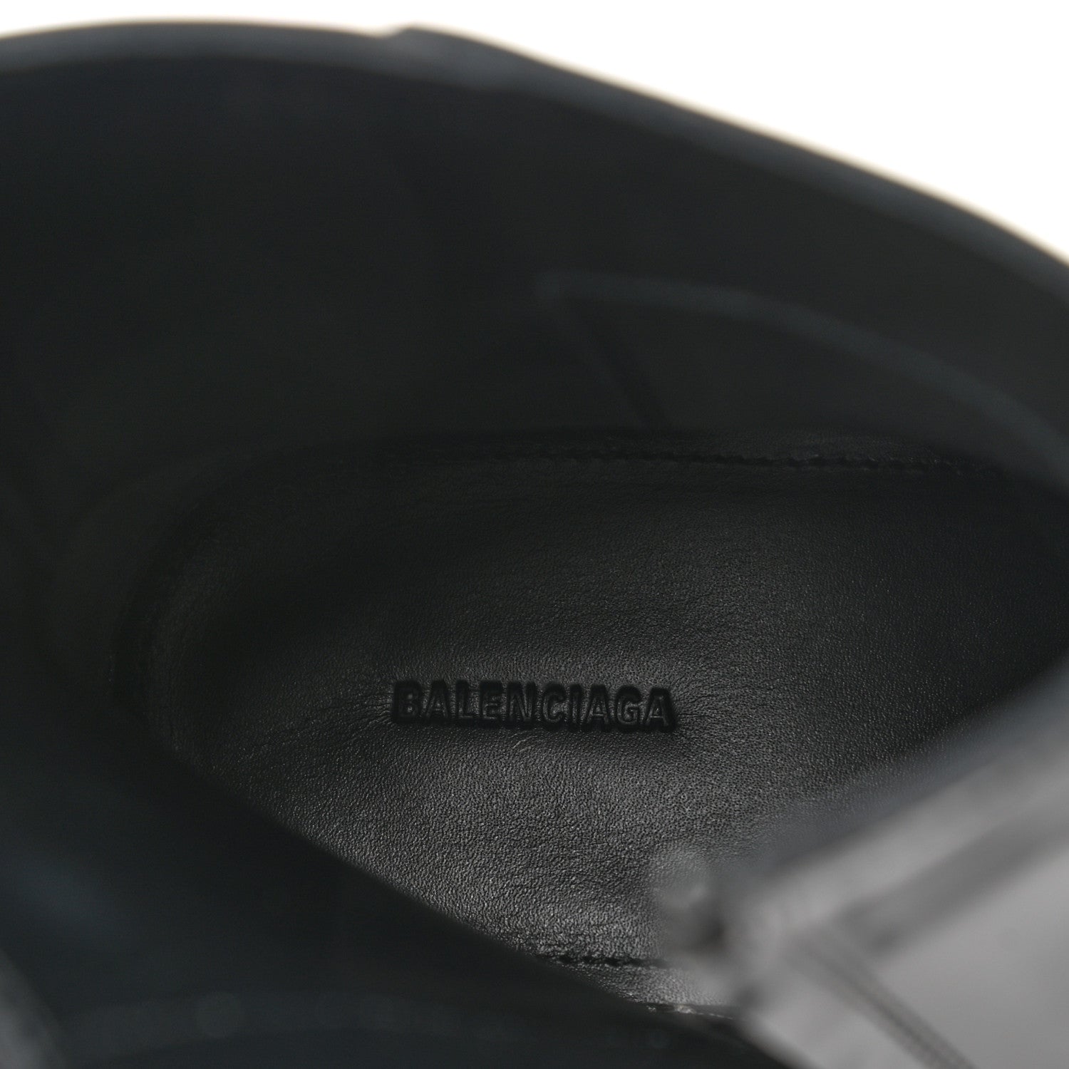 Balenciaga Polished Calfskin Rim Boots 39 Black 8 of 9