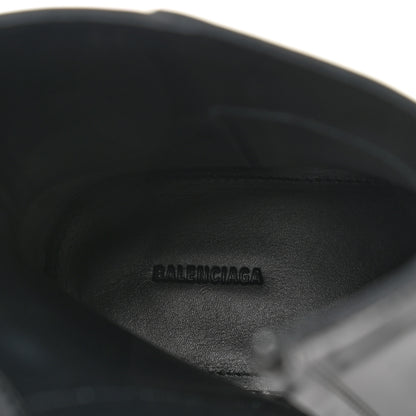 Balenciaga Polished Calfskin Rim Boots 39 Black 8 of 9