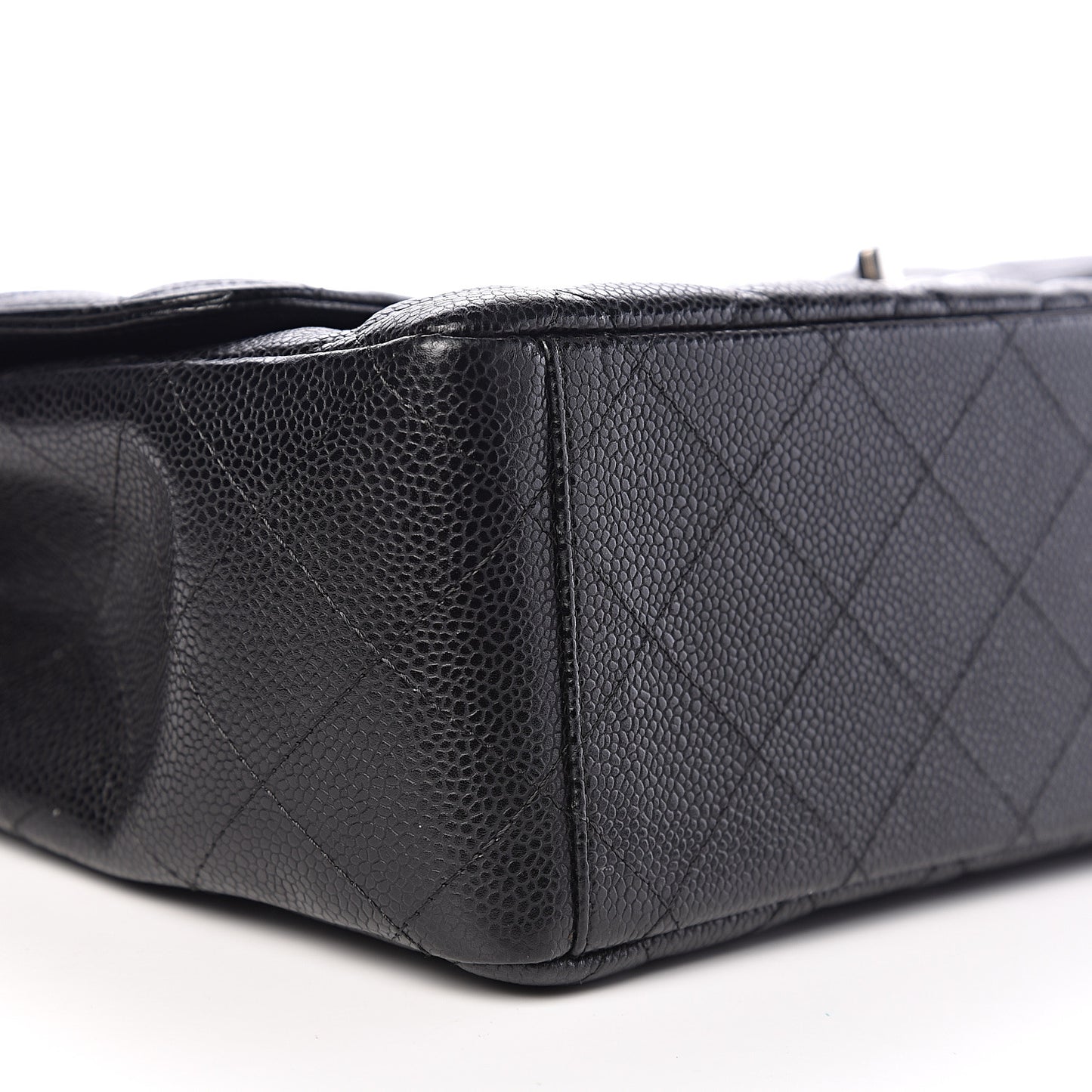 Caviar Quilted Maxi Double Flap Black