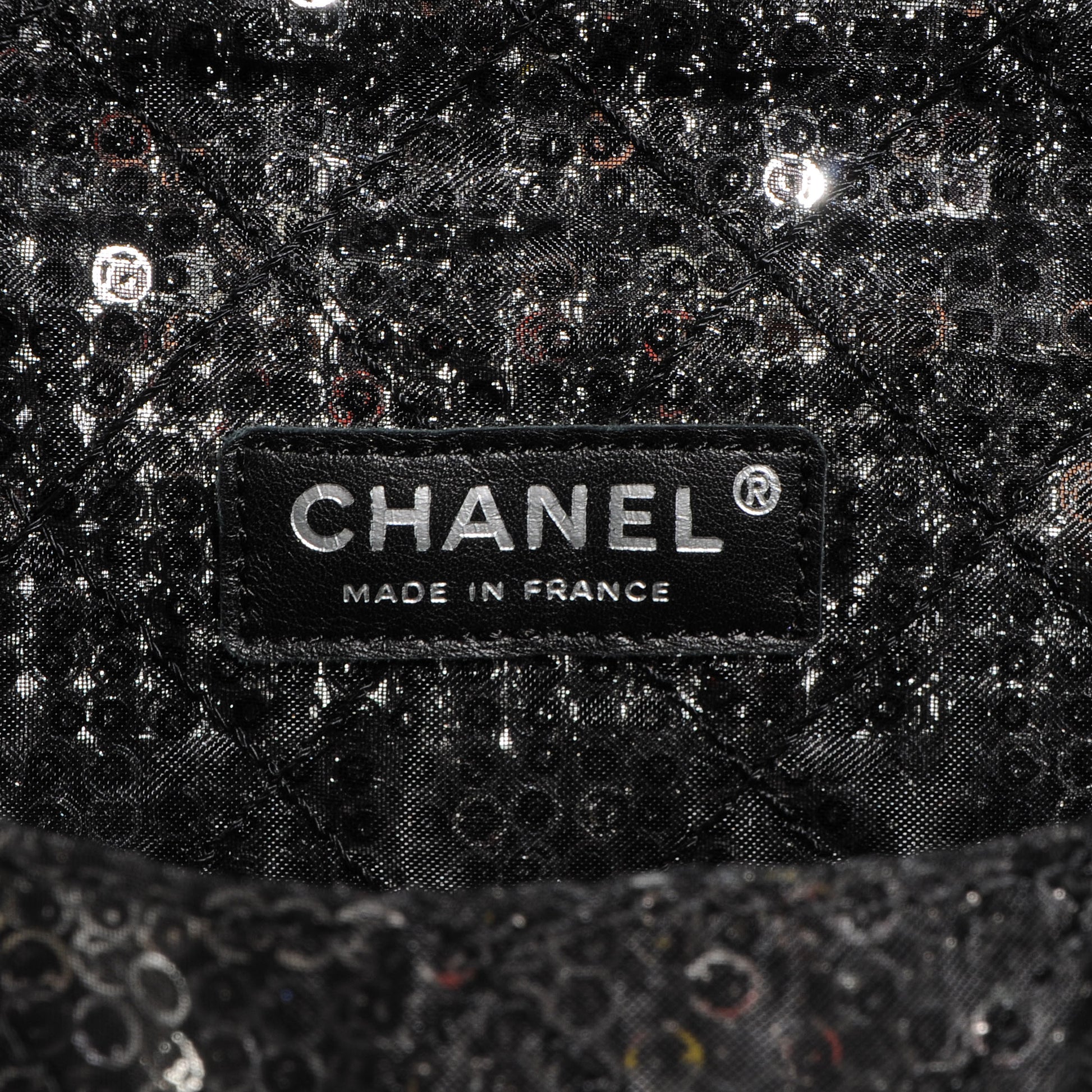 Chanel Hidden Sequin Maxi Flap Black 6 of 8
