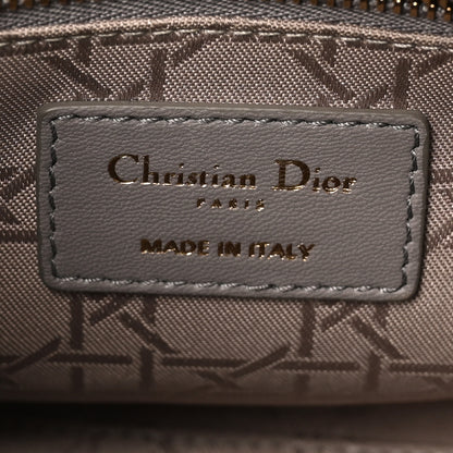 Christian Dior Lambskin Cannage Small My ABCDior Lady Dior Grey 6 of 10