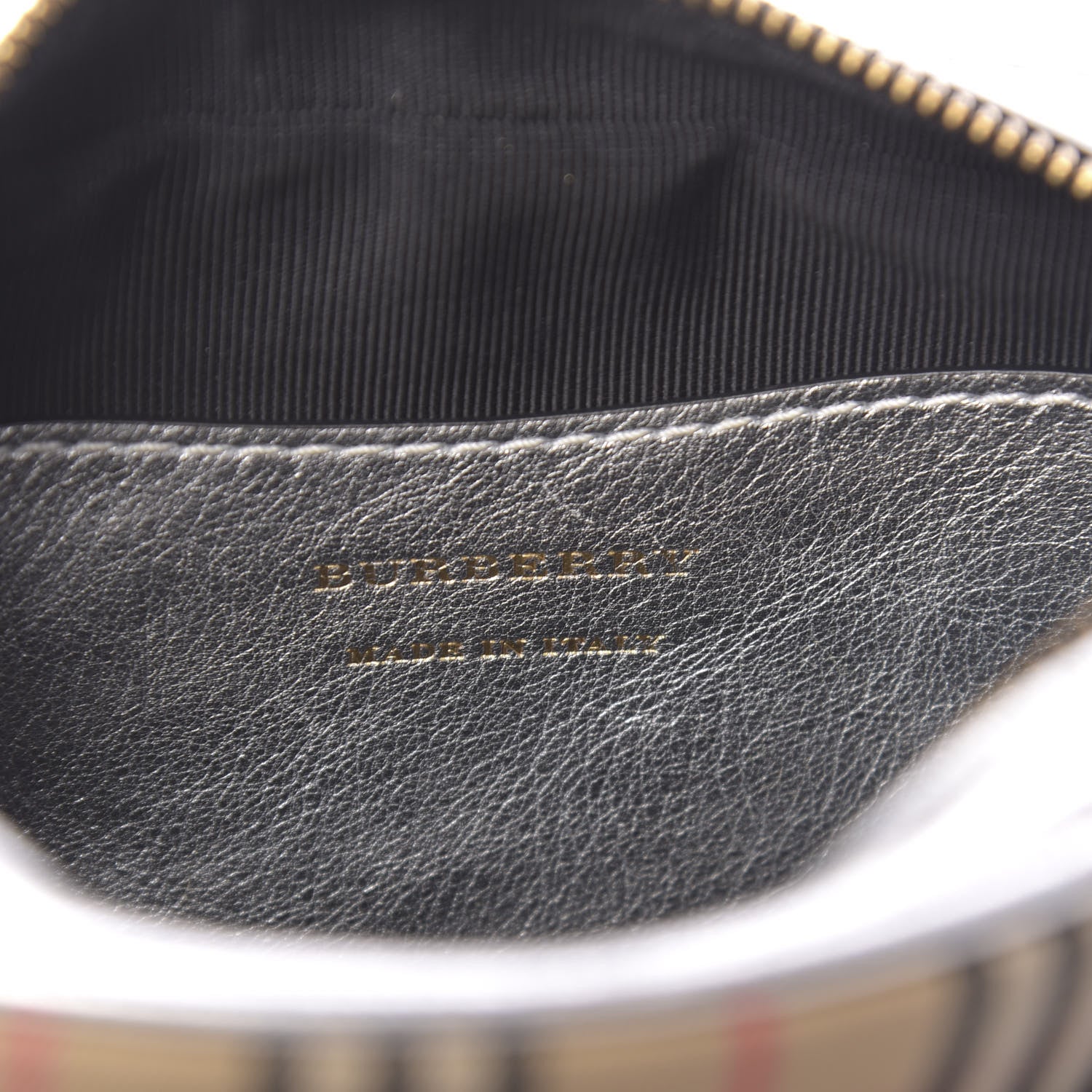 Burberry Smooth Calfskin 1983 Knight Check Link Bum Bag Silver 6 of 9