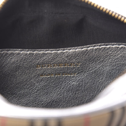 Burberry Smooth Calfskin 1983 Knight Check Link Bum Bag Silver 6 of 9