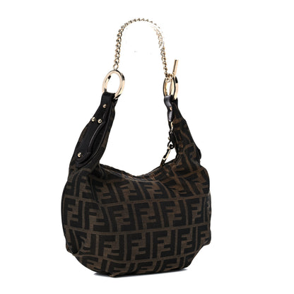 Fendi Zucca Chef Chain Hobo Tobacco 2 of 9
