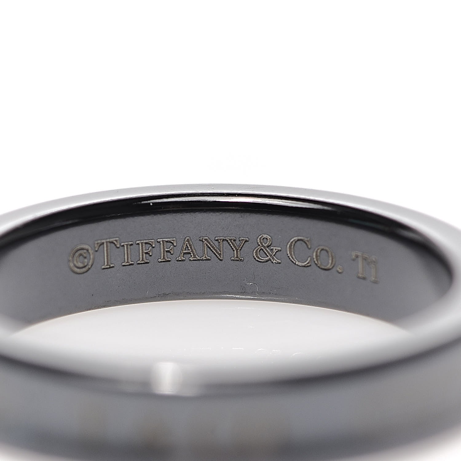 Tiffany Titanium 4mm Narrow 1837 Ring 51 5.75 4 of 5