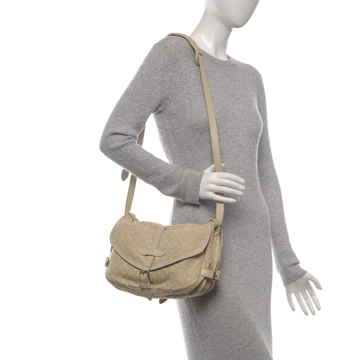 Monogram Mini Lin Saumur Dune