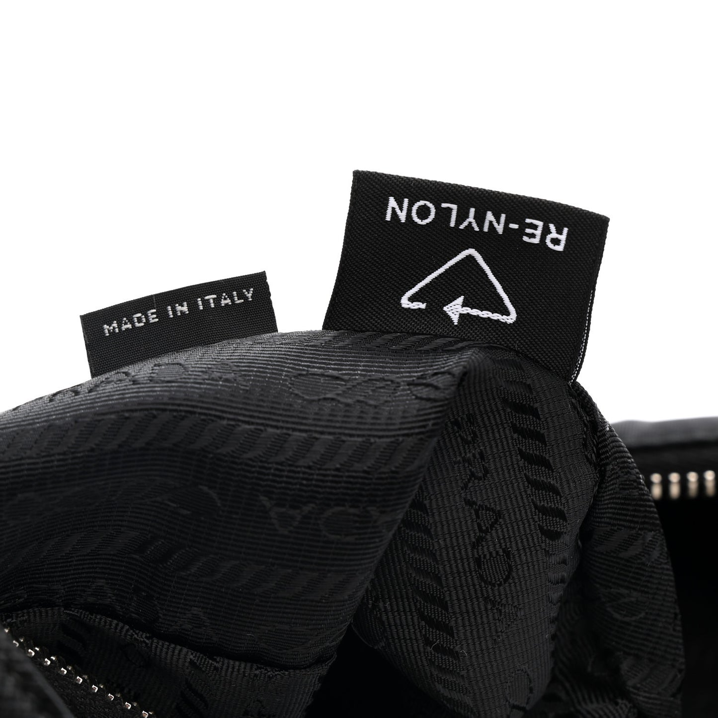 Tessuto Nylon Saffiano Mini Re-Edition 2005 Bag Black