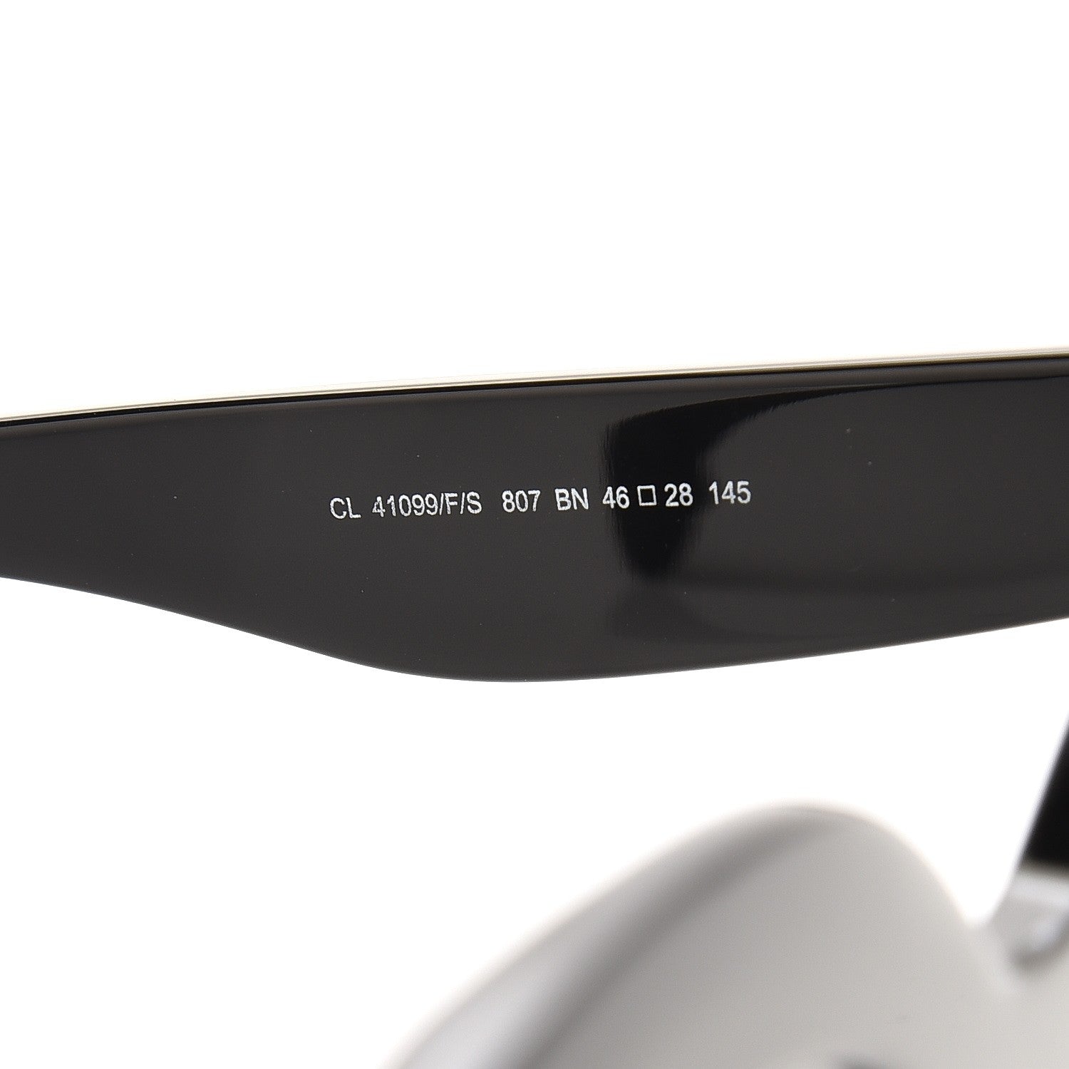 Celine Acetate Marta Sunglasses CL 41099/F/S Black 6 of 7