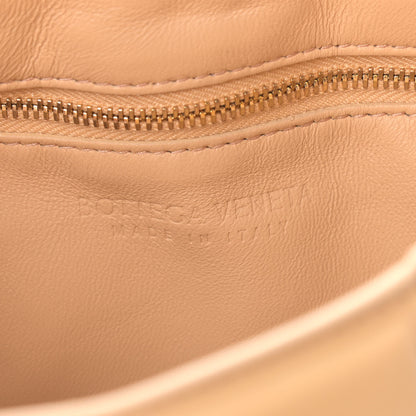 Bottega Veneta Lambskin Maxi Intreccio Padded Chain Cassette Crossbody Bag Almond 6 of 9