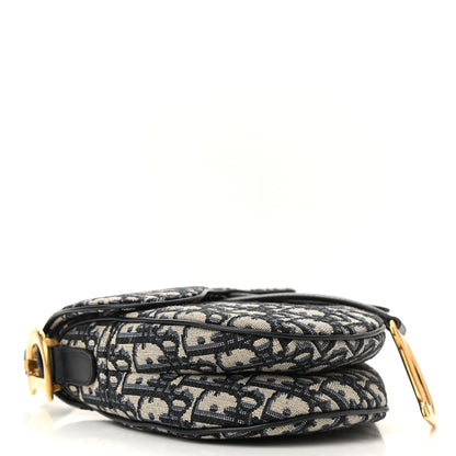 Christian Dior Oblique Saddle Bag Blue 4 of 12