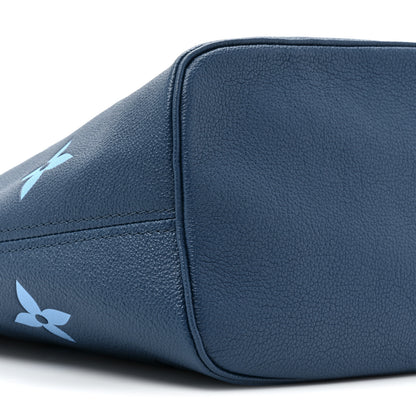 Louis Vuitton Empreinte Monogram Giant Neverfull MM Degrade Bleu 10 of 10