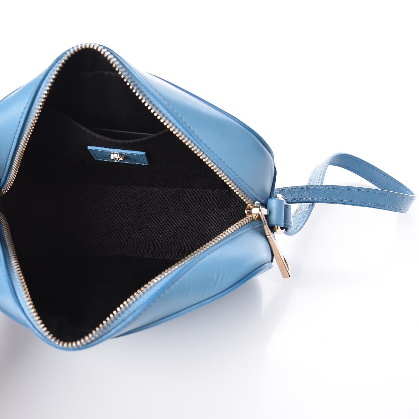 Calfskin Palazzo Medusa Camera Bag Blue