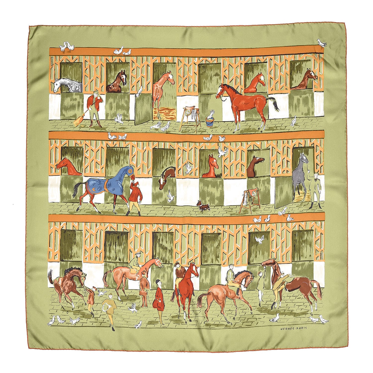 Hermes Silk Les Boxes Scarf 90 1 of 5