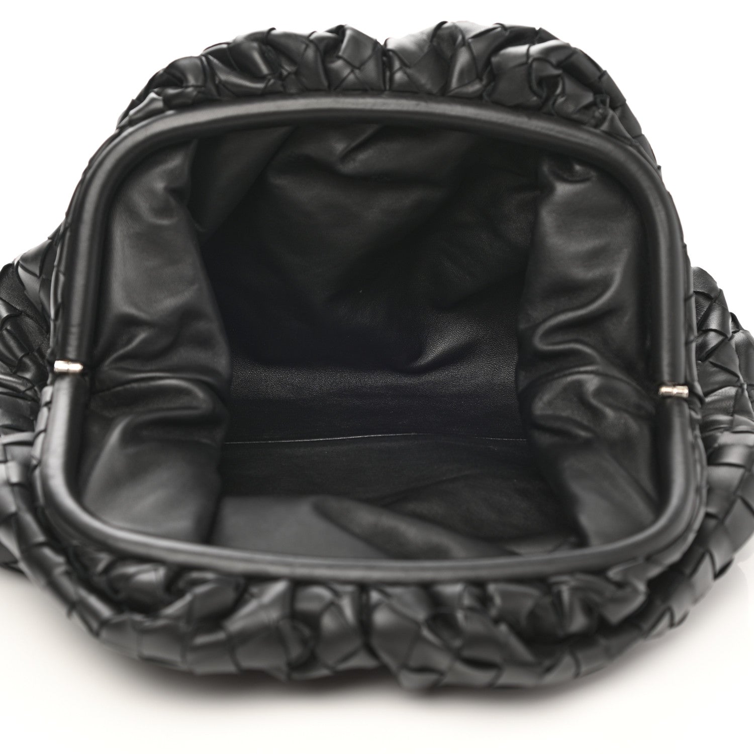 Bottega Veneta Nappa Maxi Intreccio The Pouch Oversized Clutch Black 5 of 7