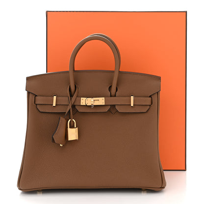 Hermes Togo Birkin 25 Alezan 11 of 11
