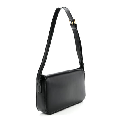 Celine Shiny Calfskin Triomphe Shoulder Bag Black 3 of 12