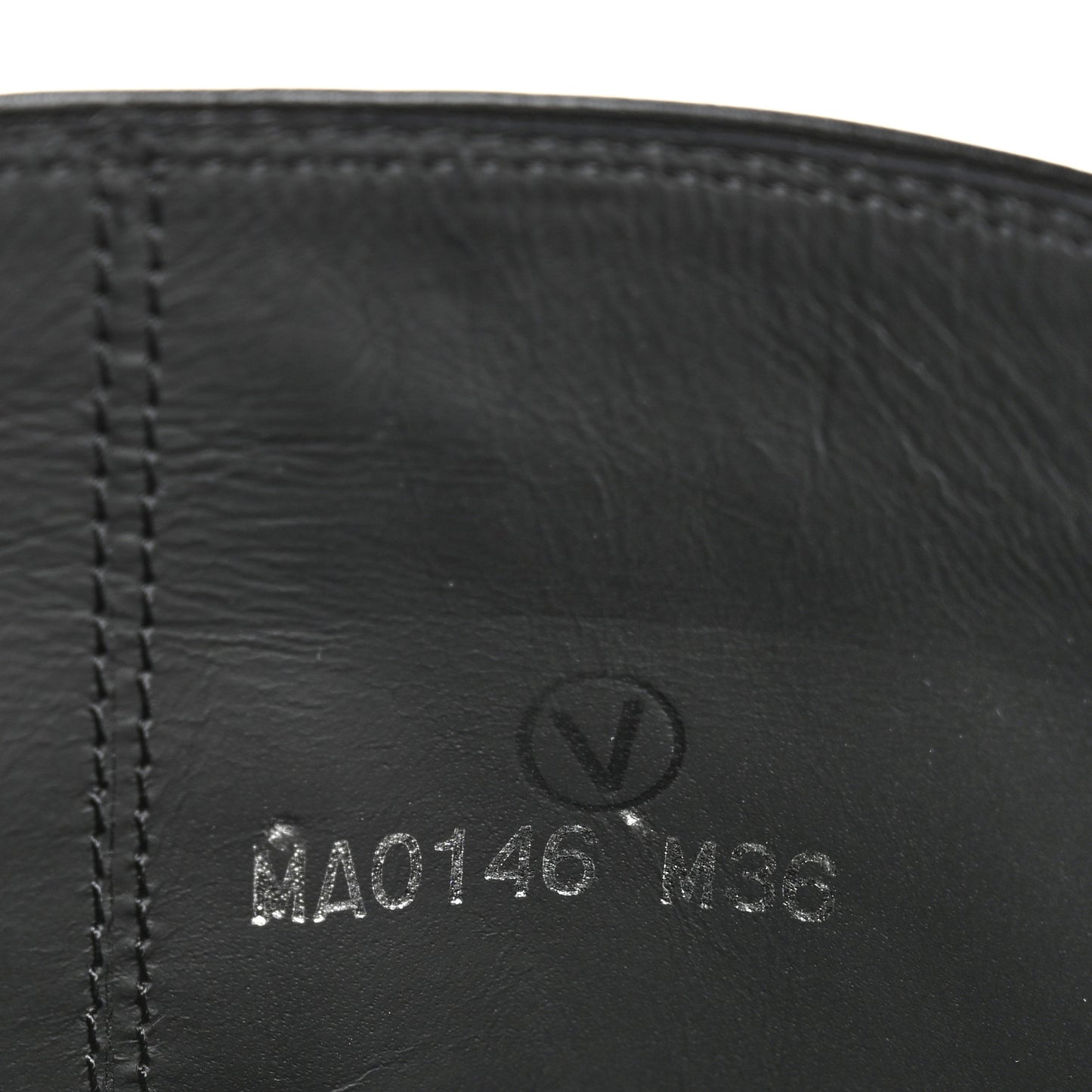 Calfskin Overdrive Flat High Boots 36 Black