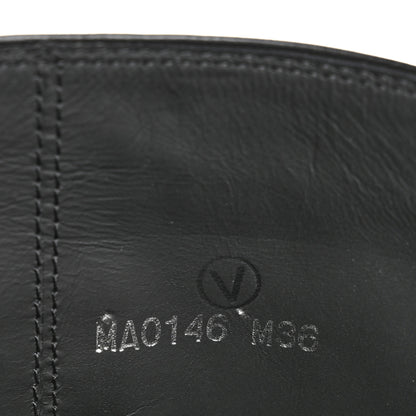 Louis Vuitton Calfskin Overdrive Flat High Boots 36 Black 8 of 8