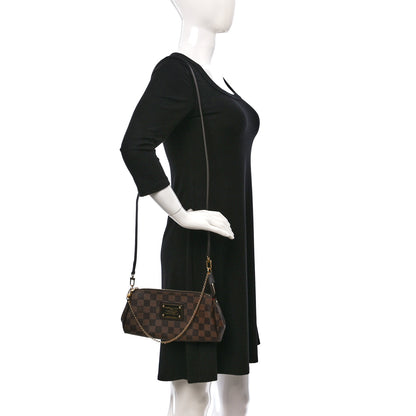Louis Vuitton Damier Ebene Eva Clutch 2 of 8