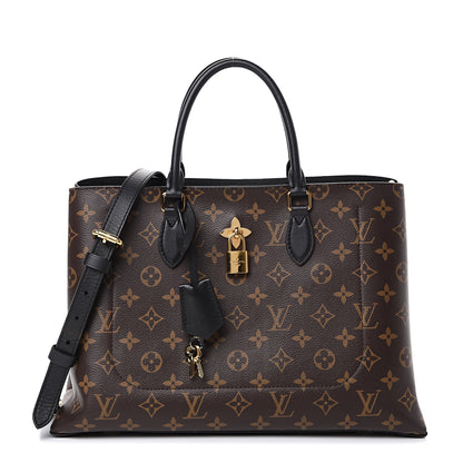 Louis Vuitton Monogram Flower Tote Black 1 of 12