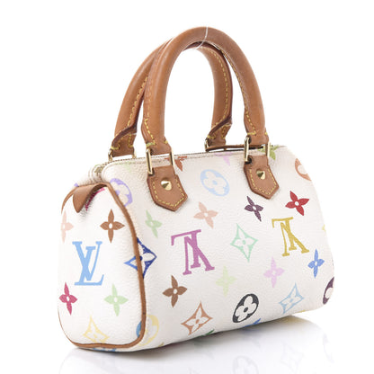 Louis Vuitton Monogram Multicolor Mini Sac HL Speedy White 3 of 9