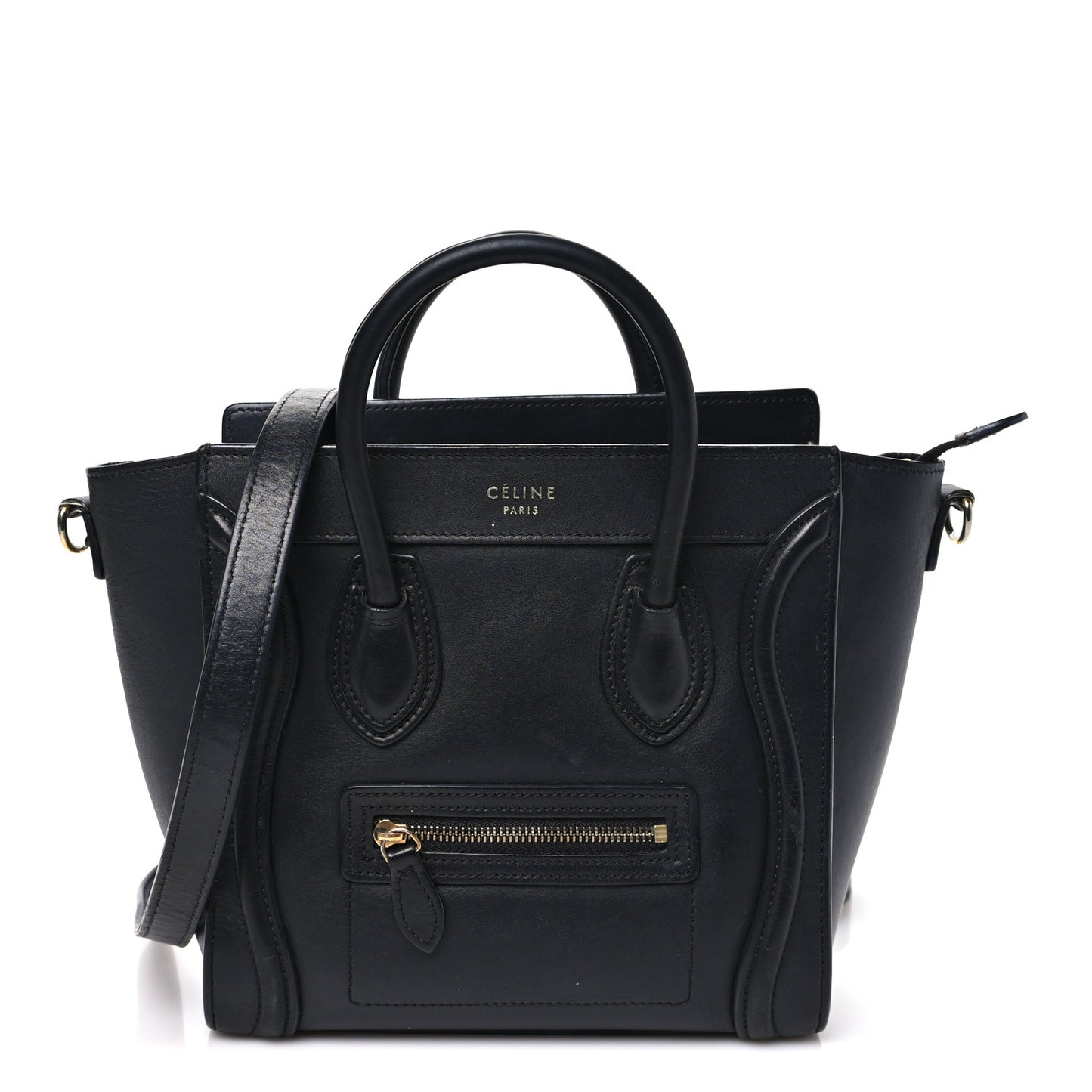 Smooth Calfskin Nano Luggage Black