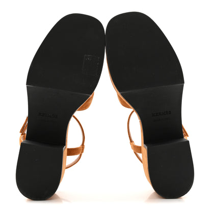 Hermes Suede Goatskin Jam 30 Sandals 36.5 Naturel 11 of 22