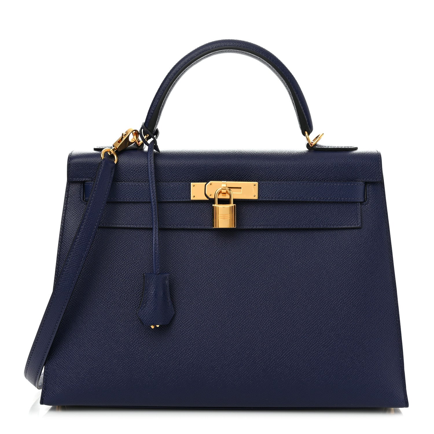 Hermes Epsom Kelly Sellier 32 Bleu Saphir 1 of 13
