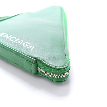Balenciaga Shiny Day Calfskin Triangle Pouch S Vert Irlandais 7 of 10