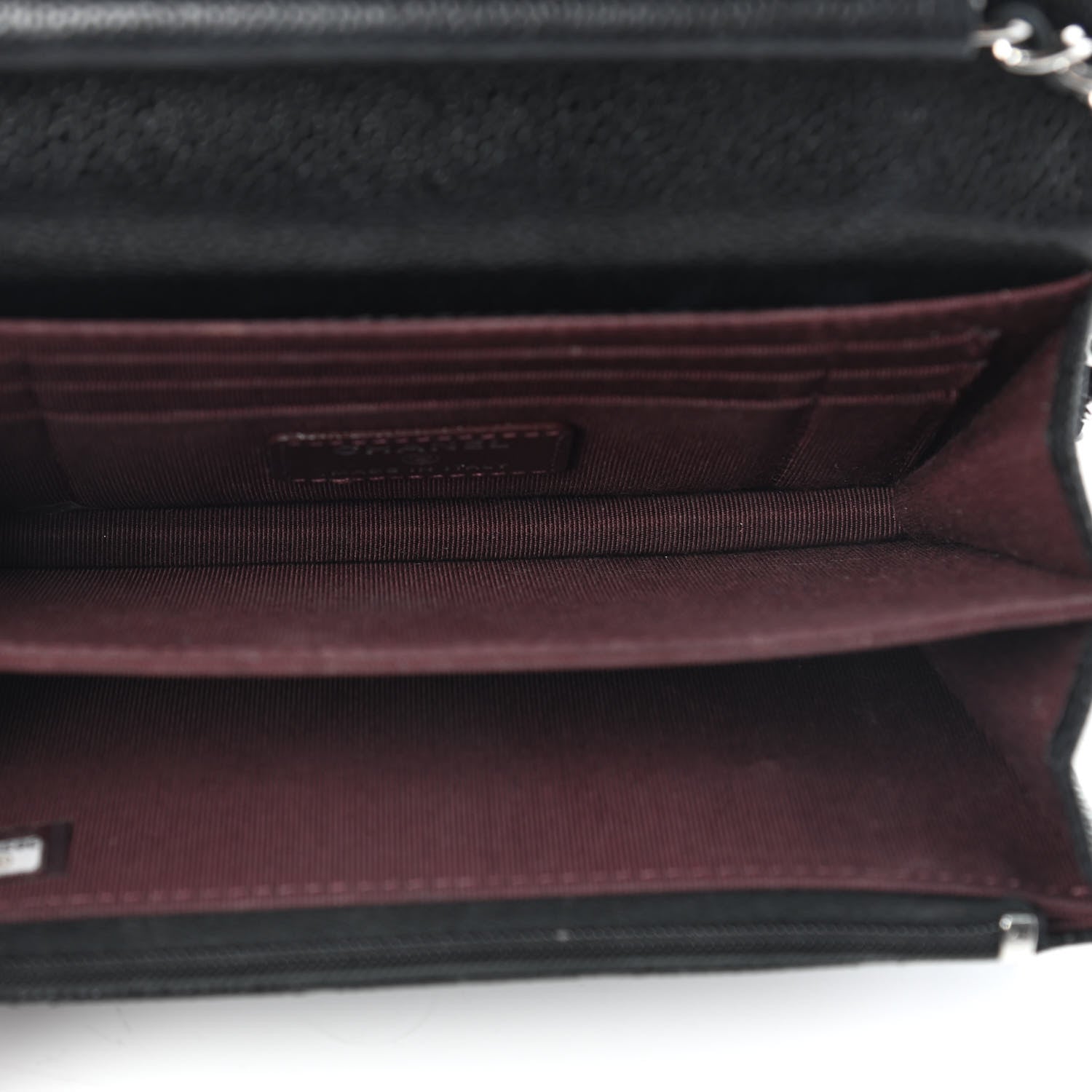 Chanel Caviar Quilted Mini Wallet On Chain WOC Black 4 of 8