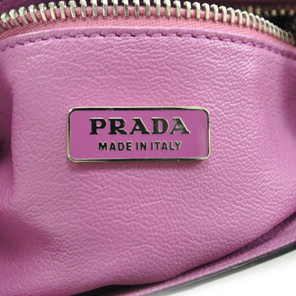 Prada Vitello Leather Small Shoulder Bag Black 7 of 8