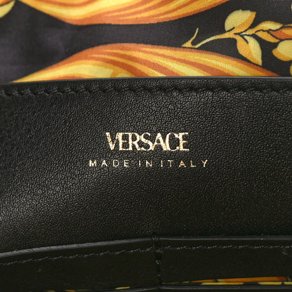 Versace Vitello Palazzo Medusa Wristlet Clutch Bag Black 6 of 8