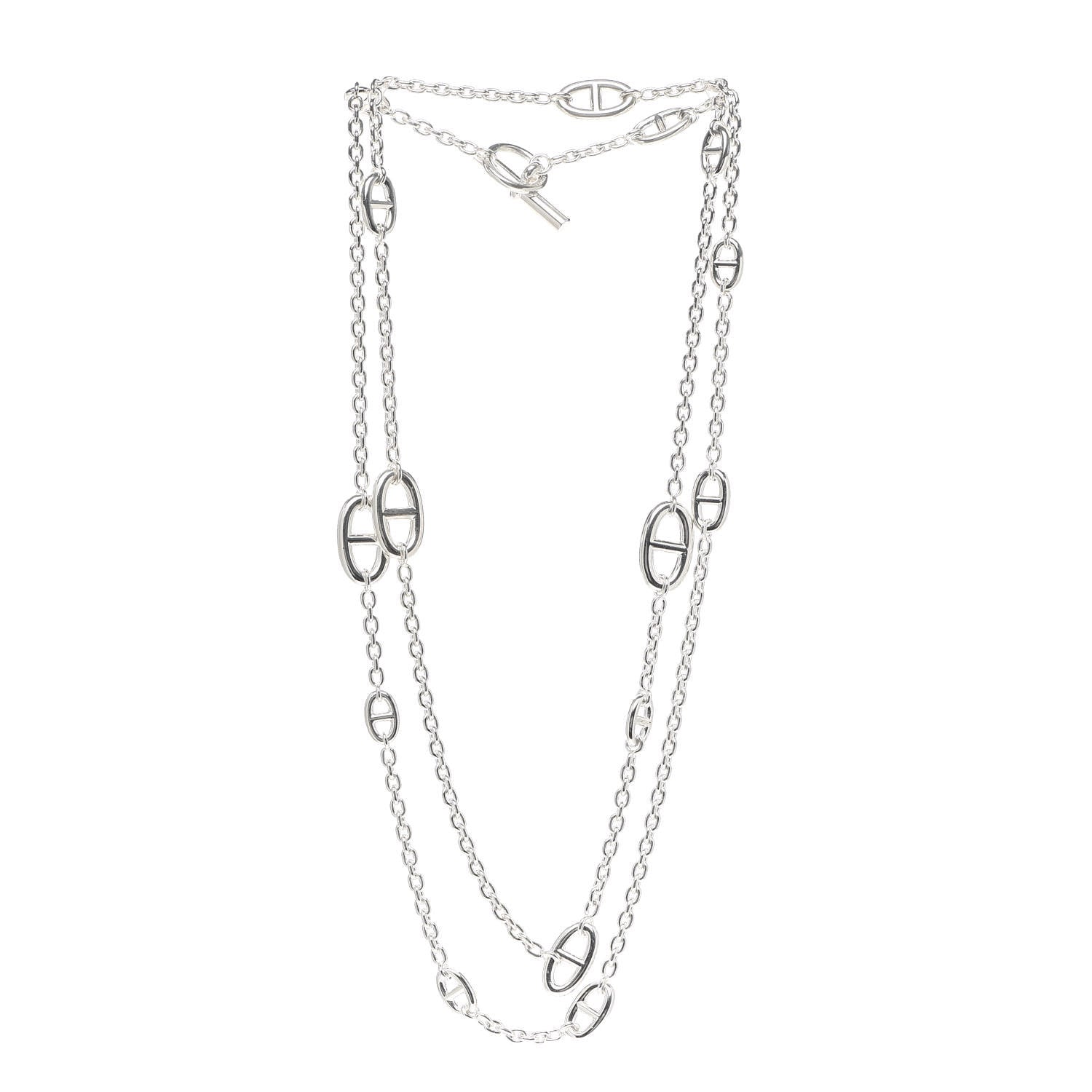 Hermes Sterling Silver Farandole Necklace 120 2 of 4