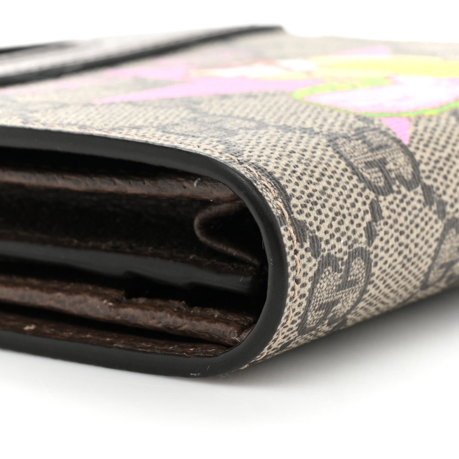 Gucci X BNF GG Supreme Monogram Textured Dollar Calfskin Bananya Print Mini Top Slip Handle Bag Beige Ebony Multicolor New Acero 9 of 11