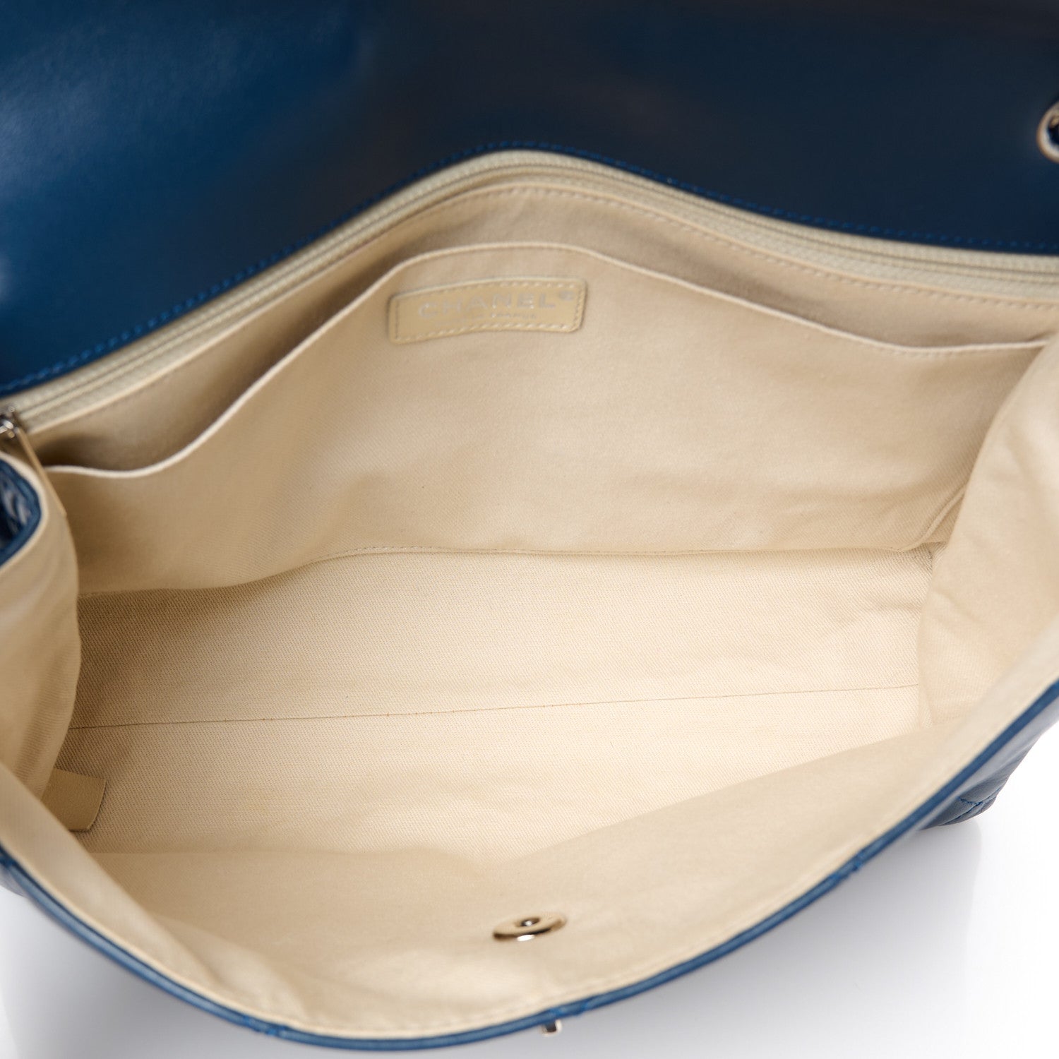Chanel Calfskin Quilted In the Business Flap Dark Navy Blue 5 of 11