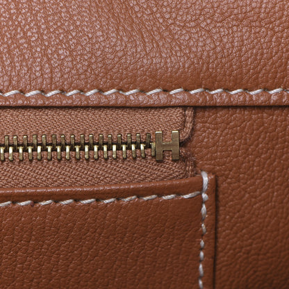 Hermes Epsom Horseshoe Birkin 35 Bleu Izmir Gold 19 of 31