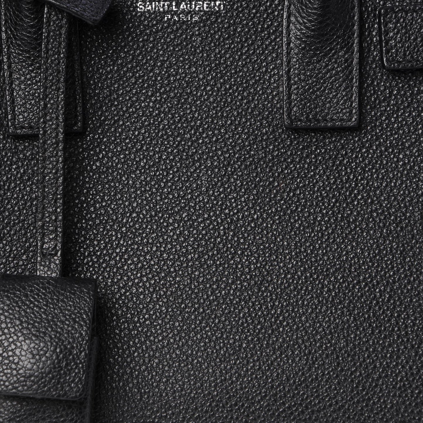 Grained Calfskin Nano Sac De Jour Black